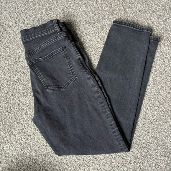 Mango MNG Denim Black Skinny Jeans Sz 6 Minimalist Contemporary - Picture 1 of 4